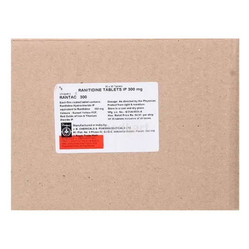 rantac 300mg tablet 30's